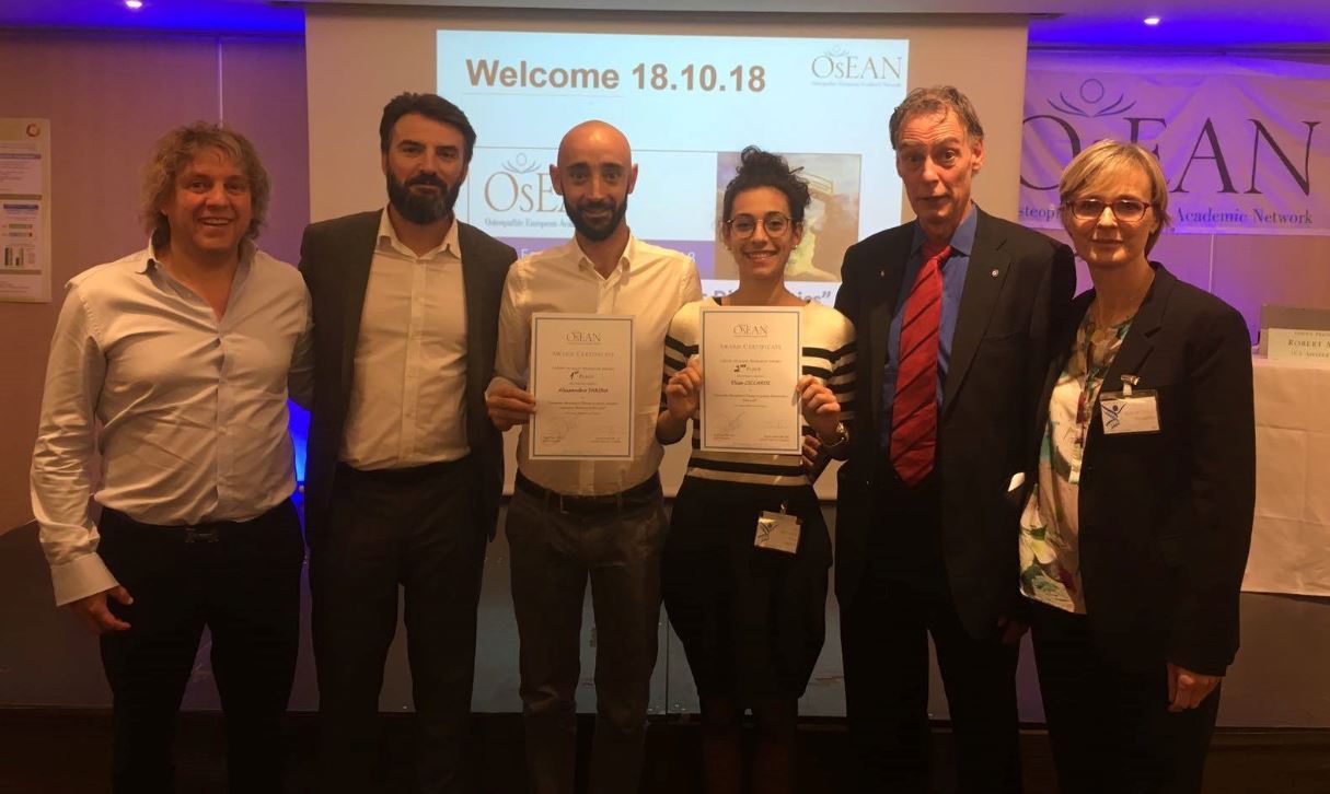 OsEAN Student Research Award 2018 - Marco Sbarbaro, Franck CImala, Alessandro Farina, Elisa Ziccardi, Rob Muts, Donatella Bagagiolo