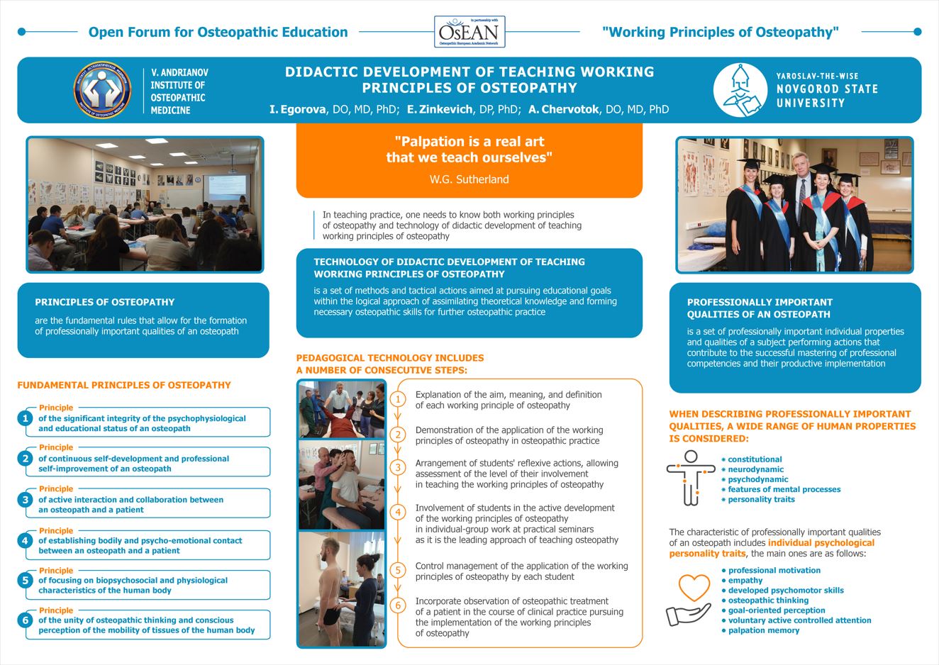 Irina Egorova - Didactical Development of Teaching Working Principles in Osteopathy