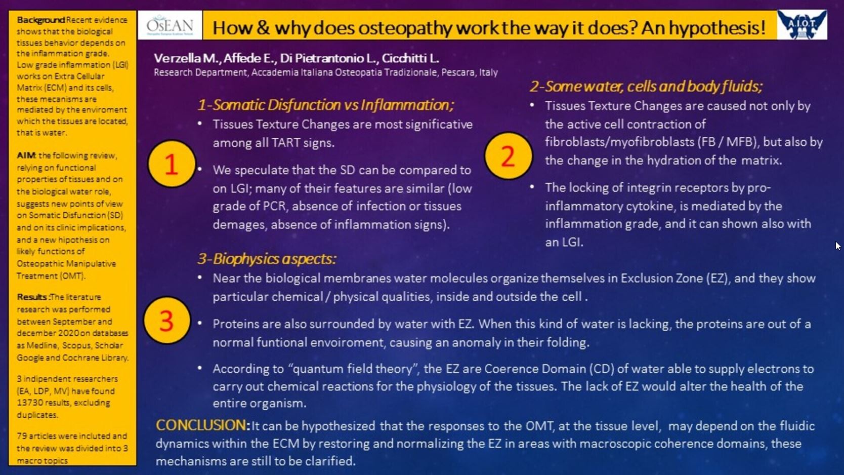 Marco Verzella - How why does osteopathy work the way it does An hypothesis